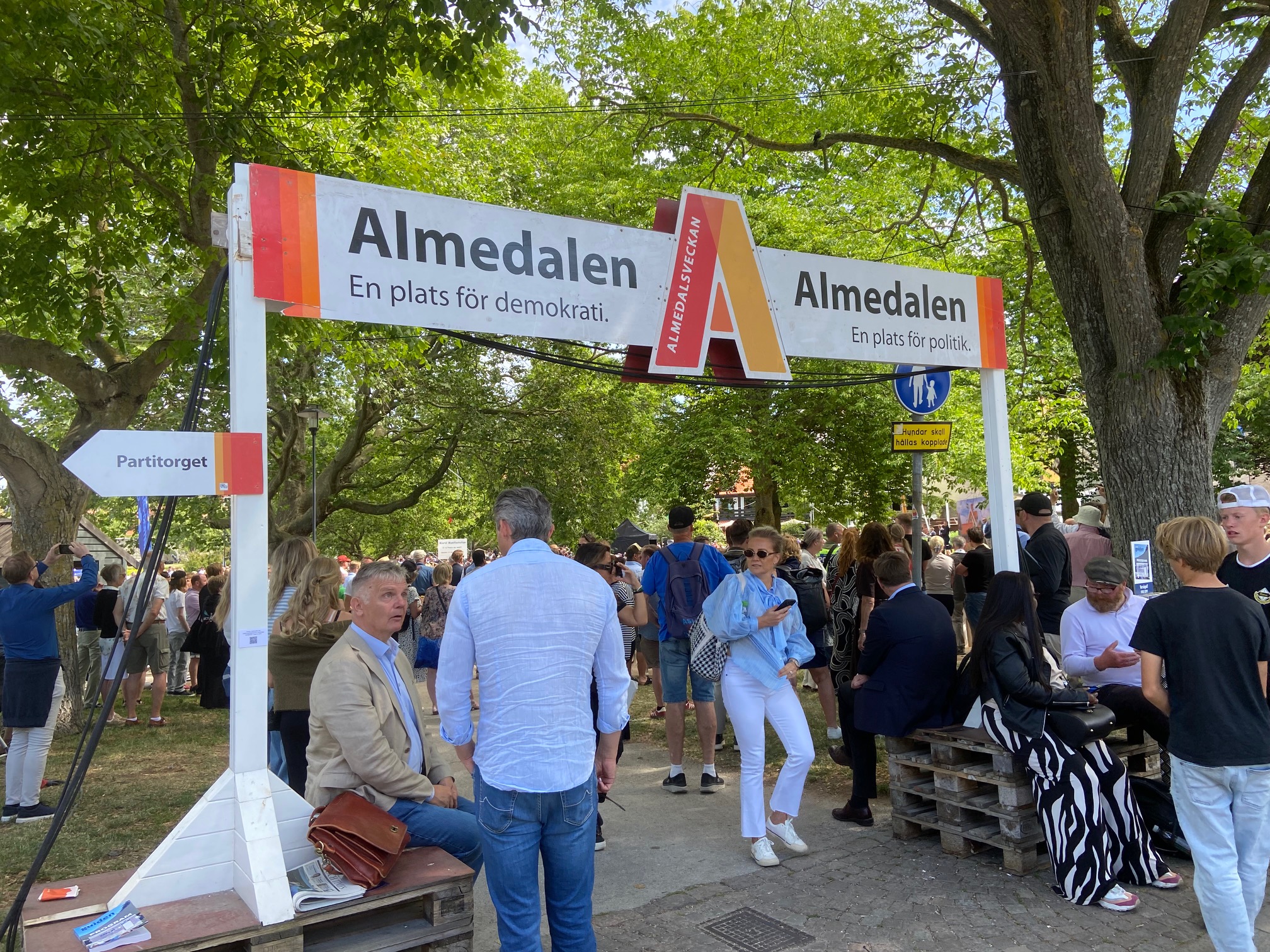 Entrén till Almedalen.