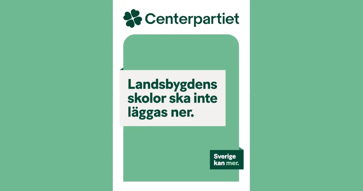 Landsbygdens skolor ska inte läggas ned