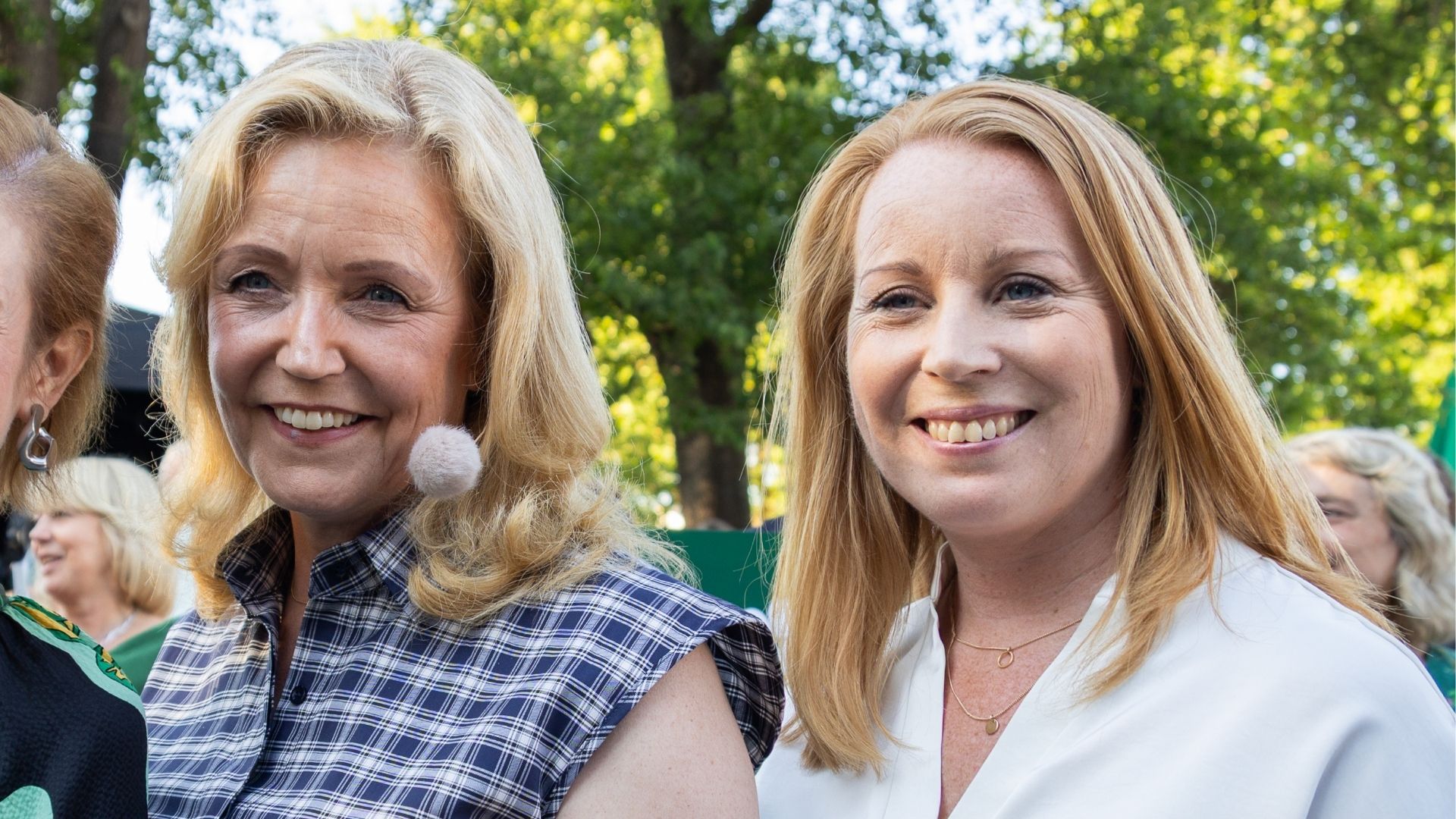 Elisabeth Thand Ringqvist och Annie Lööf i Almedalen 2026