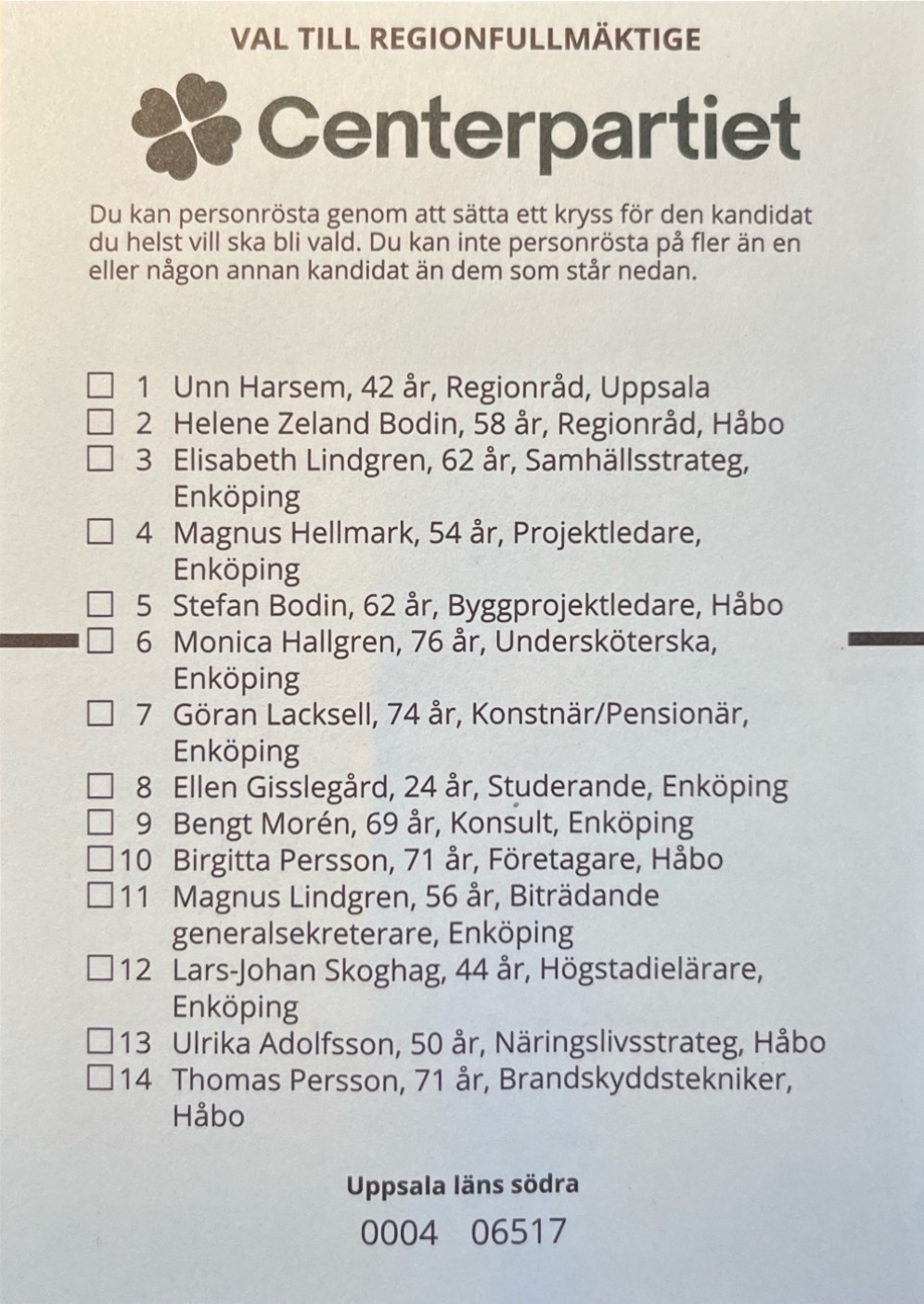 regionlistan