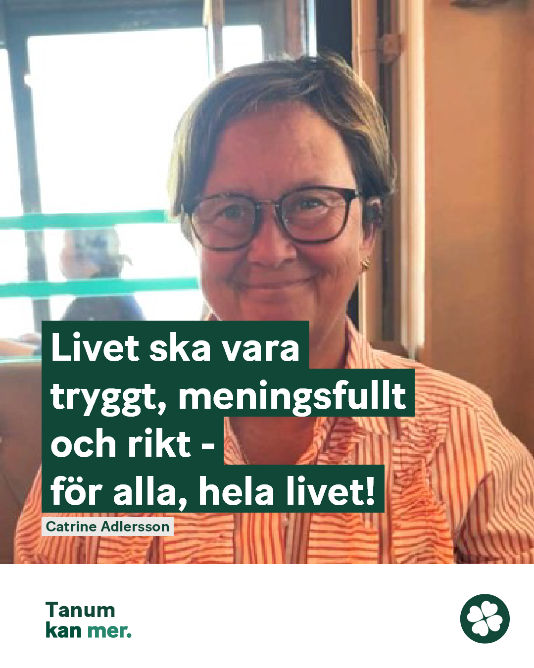 Catrine Adlersson, kandidat för Centerpartiet i Tanum
