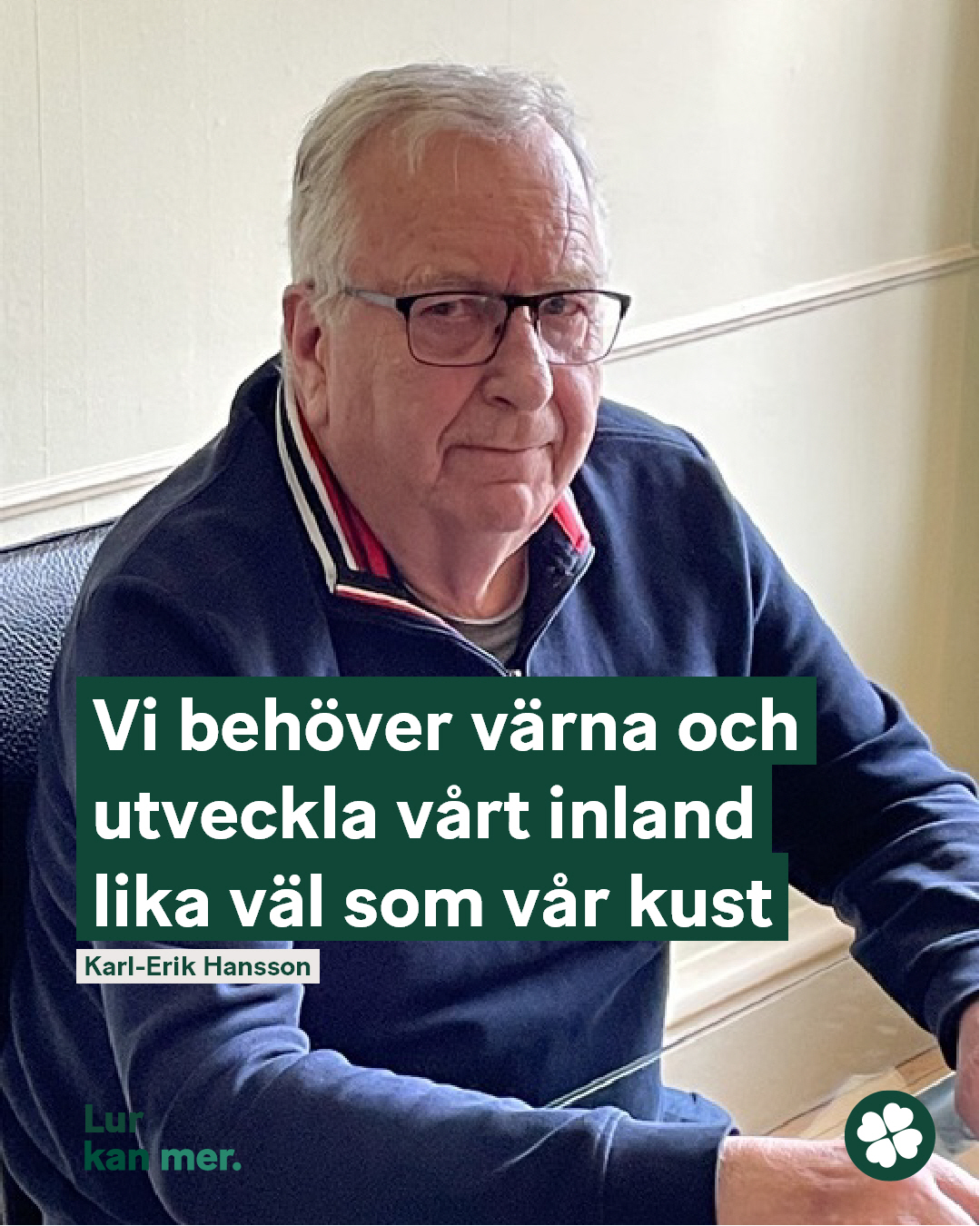 Karl-Erik Hansson, kandidat för Centerpartiet i Tanum