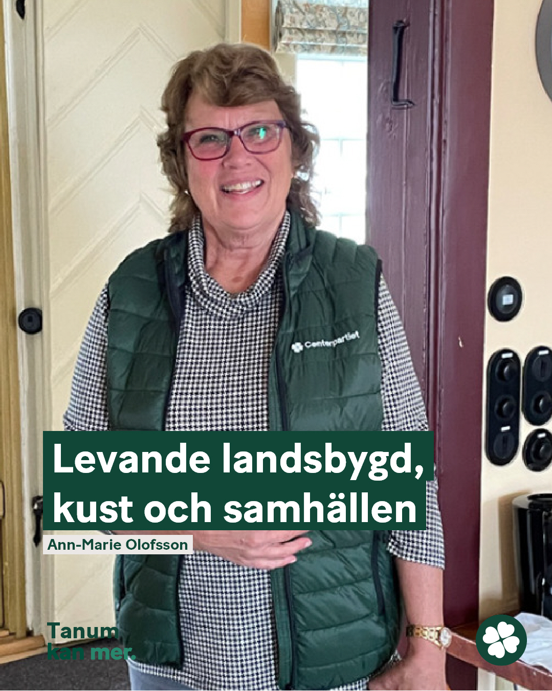 Ann-Marie Olofsson, kandidat för Centerpartiet i Tanum