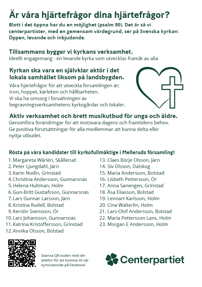 Melleruds folder baksida