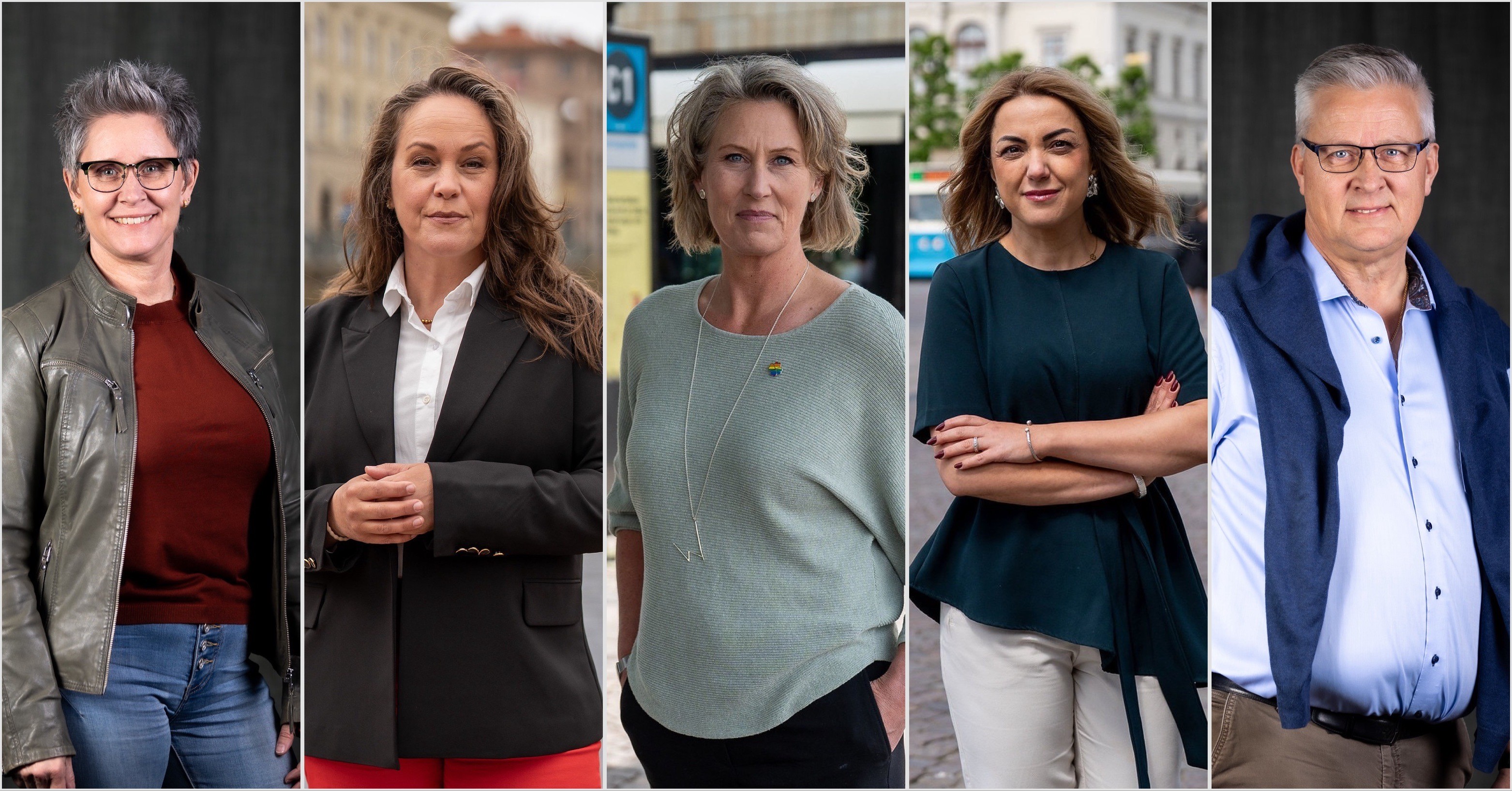 Karola, AnnaSara, Cissi, Aida och Peter