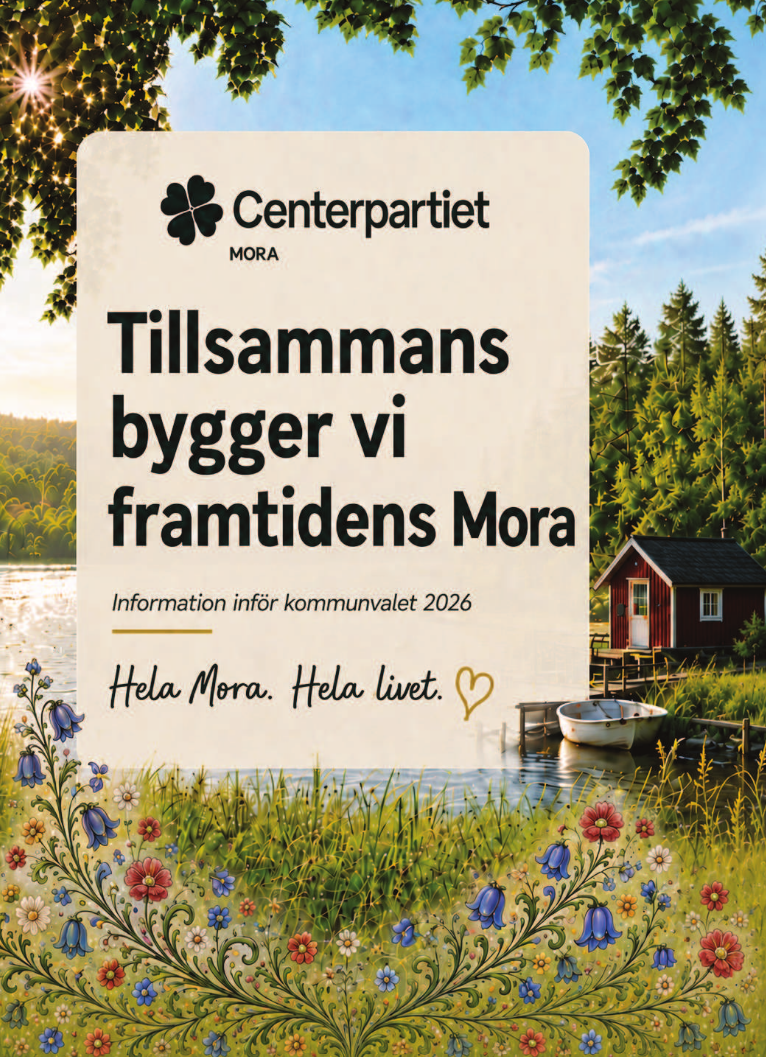 Valbroschyr sid 1 Centerpartiet Mora