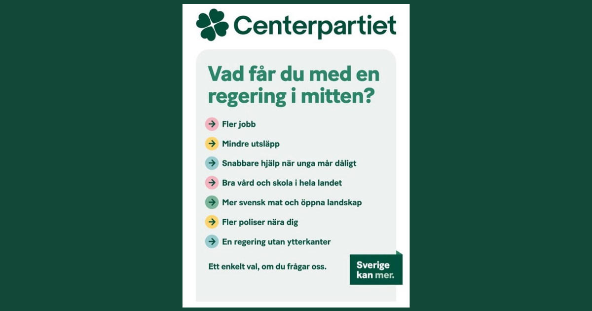 Detta får du med en mittenregering