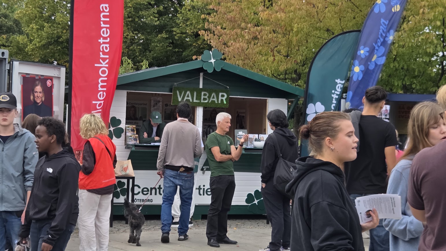 Välkommen till Centerpartiets valstuga vid Stora Teatern