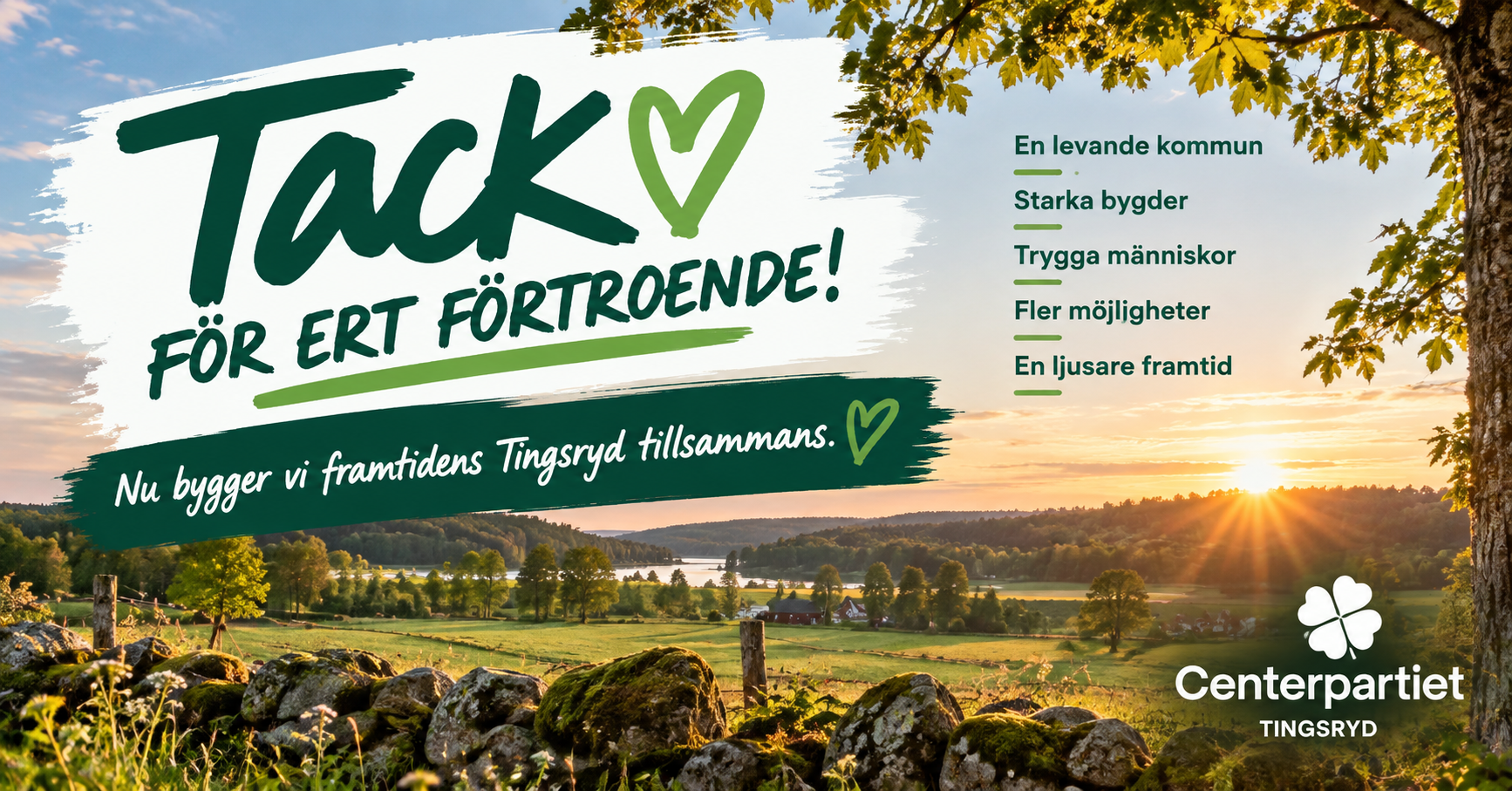 Tack för ert förtroende!