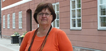 Bild på Carola Gunnarsson, kommunstyrelsens ordförande i Sala.