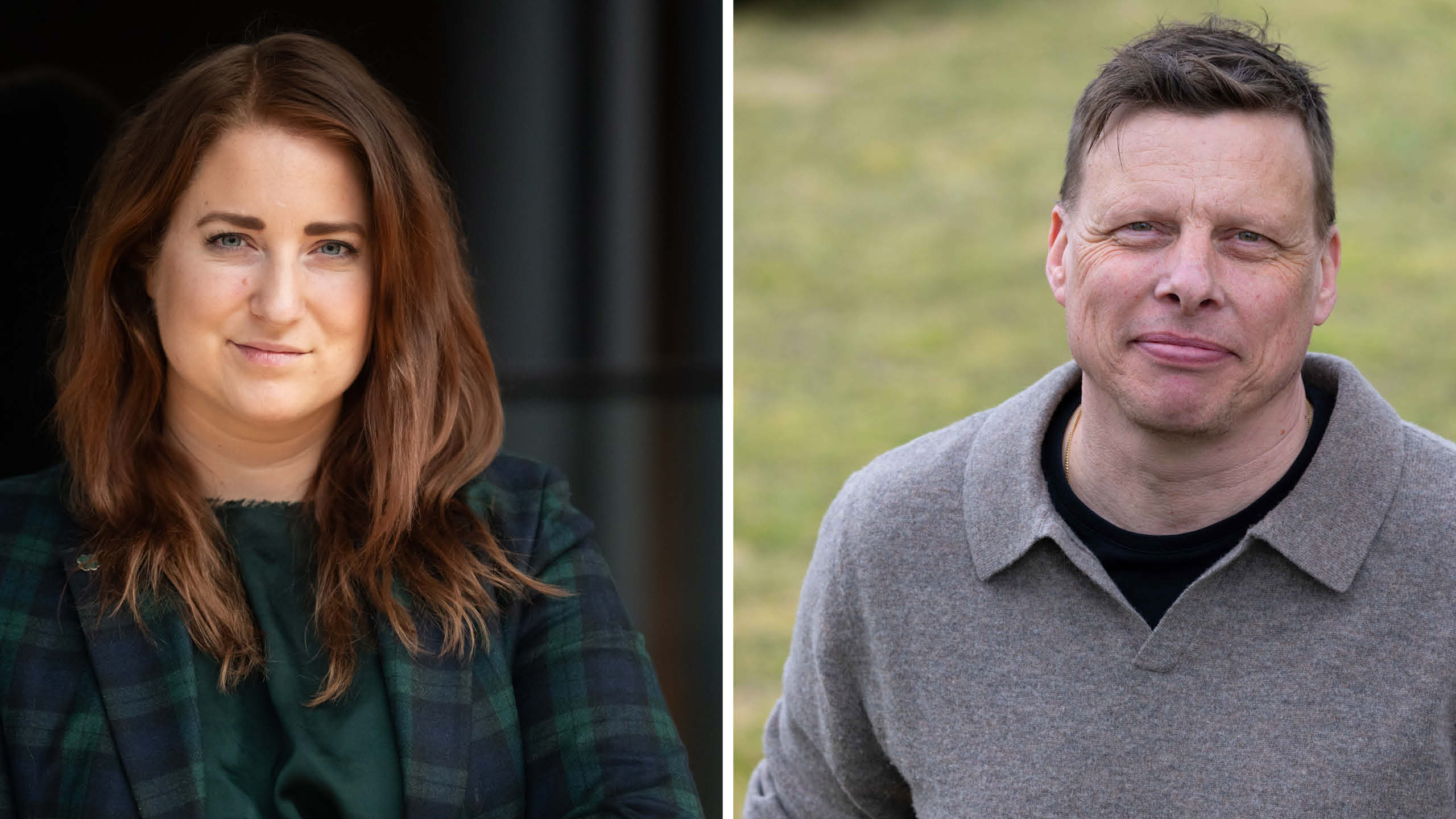 Emma Wiesner, Europaparlamentariker och Fredrik Gradelius (C), region- och riksdagskandidat.