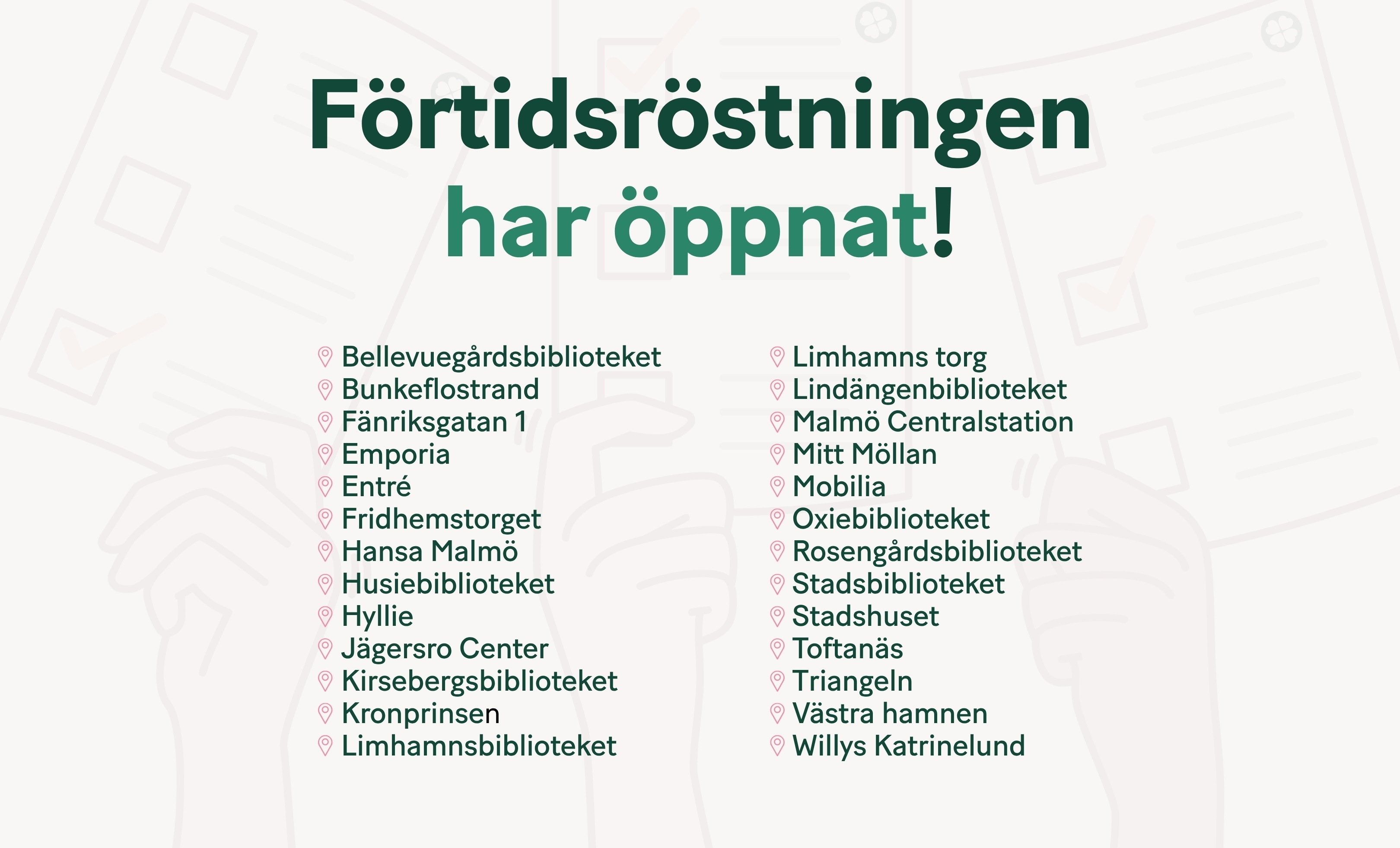 Förtidsröstning Centerpartiet