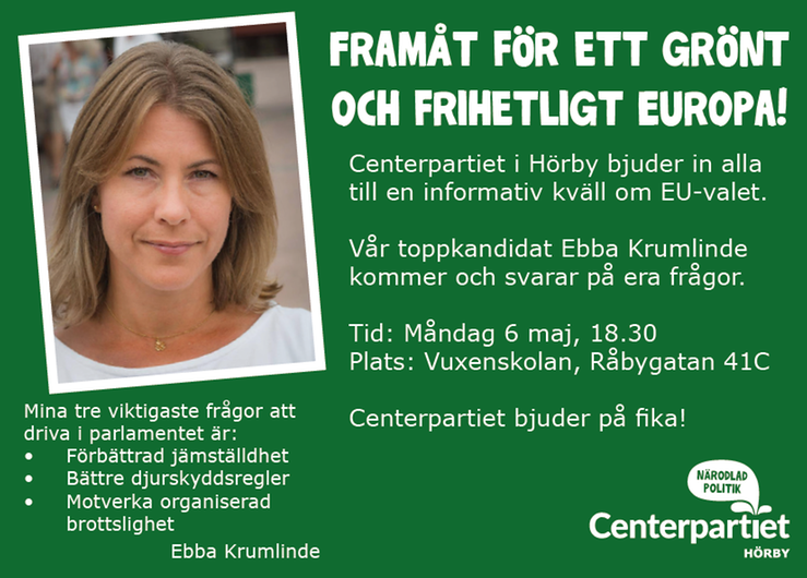 Info inför EU-valet i Hörby