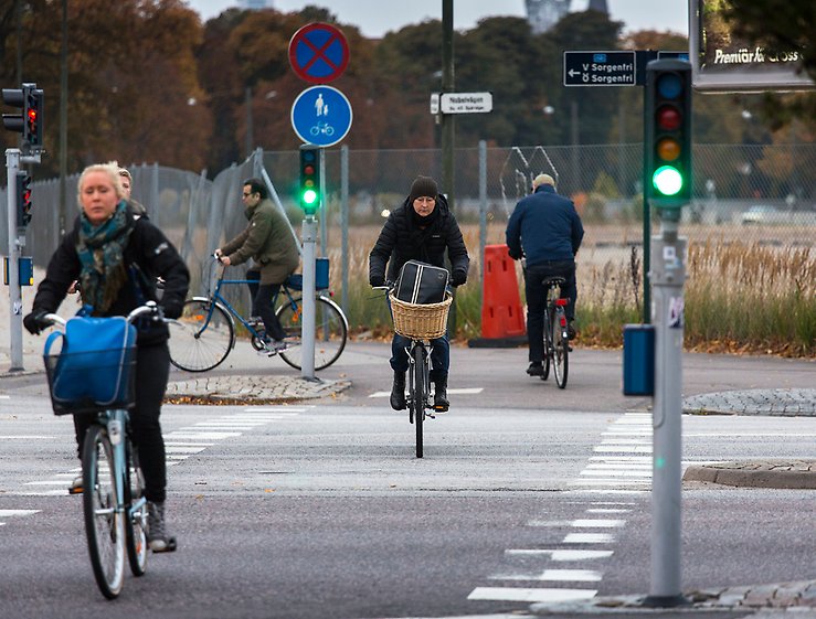 Cyklister Nobelvägen Foto: News Öresund/Johan Wessman