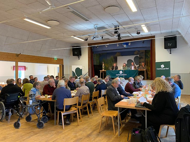 Distriktsstämma med Centerpartiet på Gotland i Hejde bygdegård 2022.