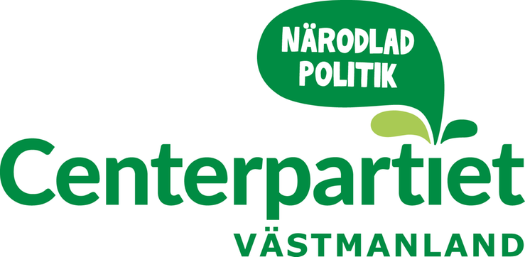 Centerpartiets logotyp med budskapet Närodlad politik.