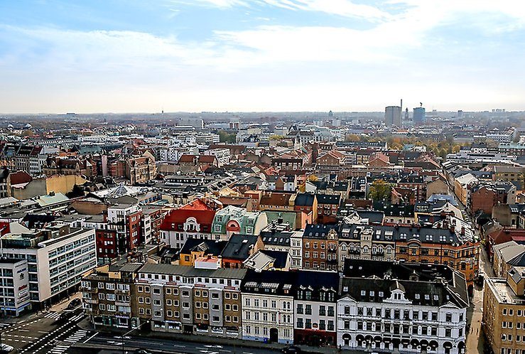 Vy över centrala Malmö Foto: News Öresund/Thea Wiborg