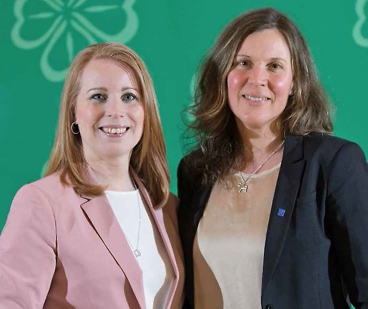 Annie Lööf och Stina Munters