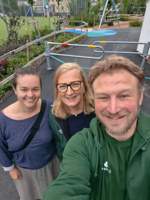 Birgit Bjelkengren, Gunilla Druve Jansson och Ted Ek