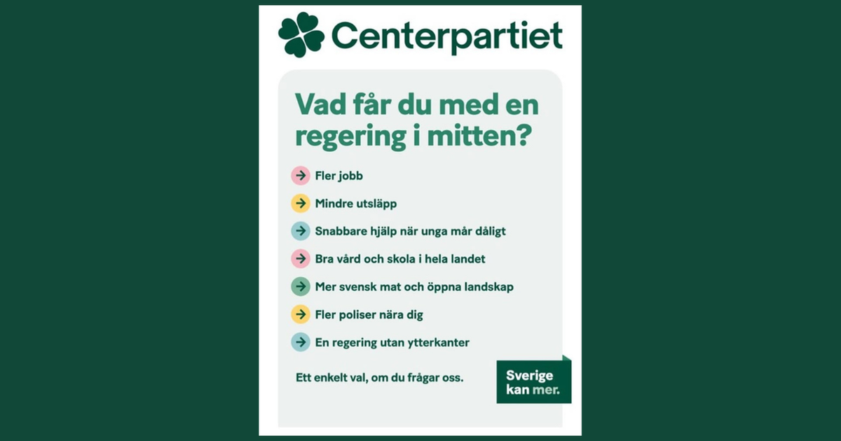 Detta får du med en mittenregering
