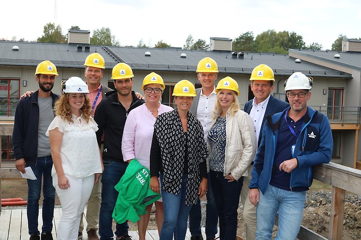 Mostafa Faek, Sara Frölander, Markus Brink, Ahmed Raji, Mari-Louise Wernersson, Johanna Jönsson, Fredrik Hansson, Annika Hedman, Harald Lagerstedt och Mattias Larsson på studiebesök i Kungsbacka med Centerpartiet. 