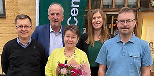 Topp fem på regionvalsedeln, från vänster: Anders Johannesson, Magnus Ekblad, Barbro Larsson, Eva-Lotta Svensson och Bernt Bergsten.