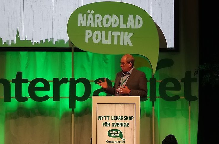 Anders Hansson talarstolen partistämma Malmö 2017
