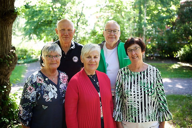 Bertil Daniels, Per-Anders Westhed, Dun Drugge, Maj-Lis Burtus och Agneta Ängsås.