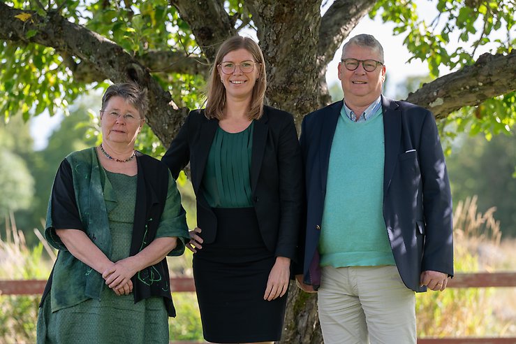 Toppkandidaterna i regionvalet 2026. Fr vänster: Barbro Larsson, Eva-lotta Svensson och Mats Rosén