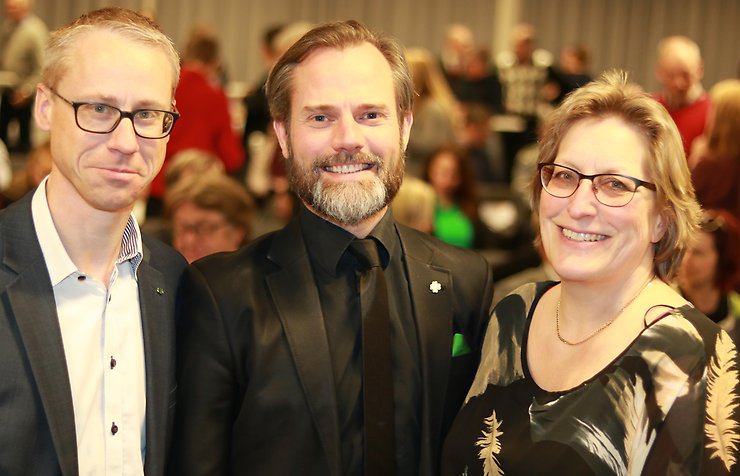Foto på Christofer Bergenblock, Henrik Oretorp och Karin Åkesson.