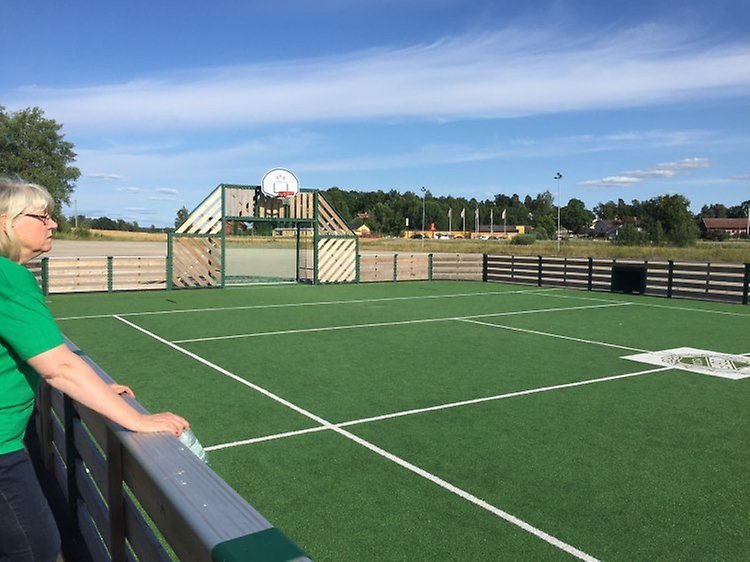 Allaktivitetsplan. En grön yta för olika aktiviteter.